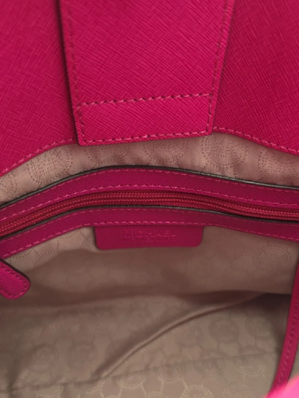 Michael Kors Barbie Pink Saffiano Leather Med Satchel Hamilton W Silver (NWOT)💓